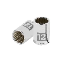 100986 DADO DE 12 MM, 12 PUNTAS, CUADRO 1/4', TRUPER