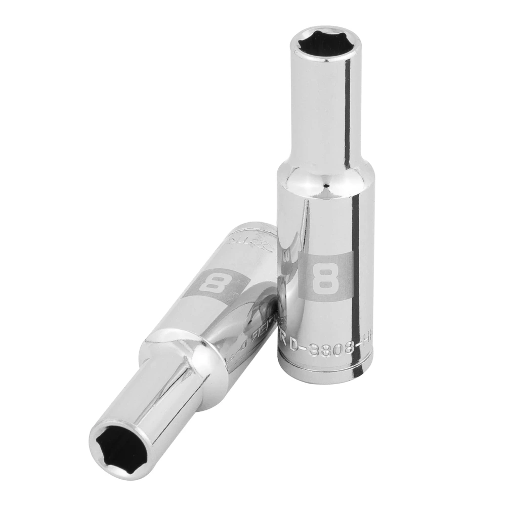 100993 DADO LARGO DE 8 MM, 6 PUNTAS, CUADRO 3/8', TRUPER