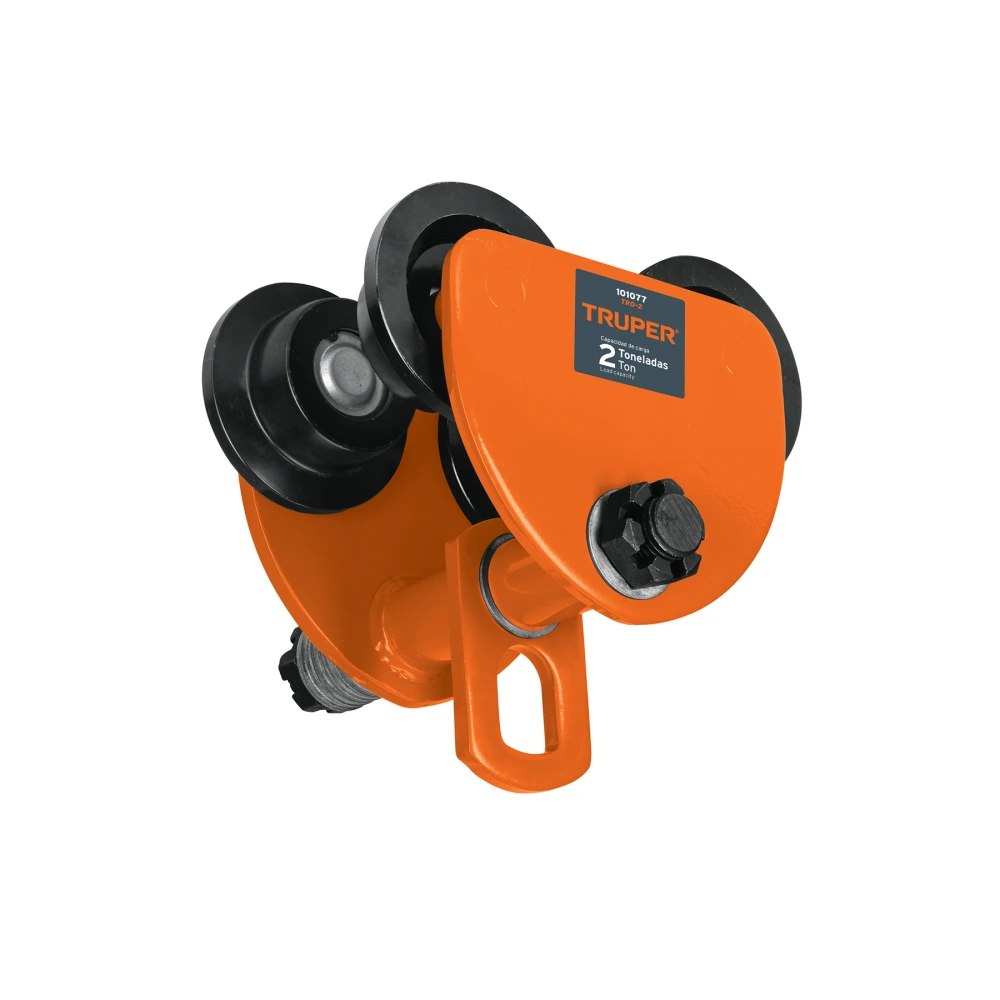 101077 TROLE DE CARGA 2 TON PARA VIGAS IPS E IPR, AJUSTABLE, TRUPER