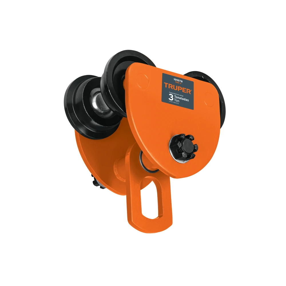 [TRO-3] 101078 TROLE DE CARGA 3 TON PARA VIGAS IPS E IPR, AJUSTABLE, TRUPER
