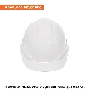 101258 CASCO DE SEGURIDAD VENTILADO, AJUSTE DE MATRACA, BLANCO