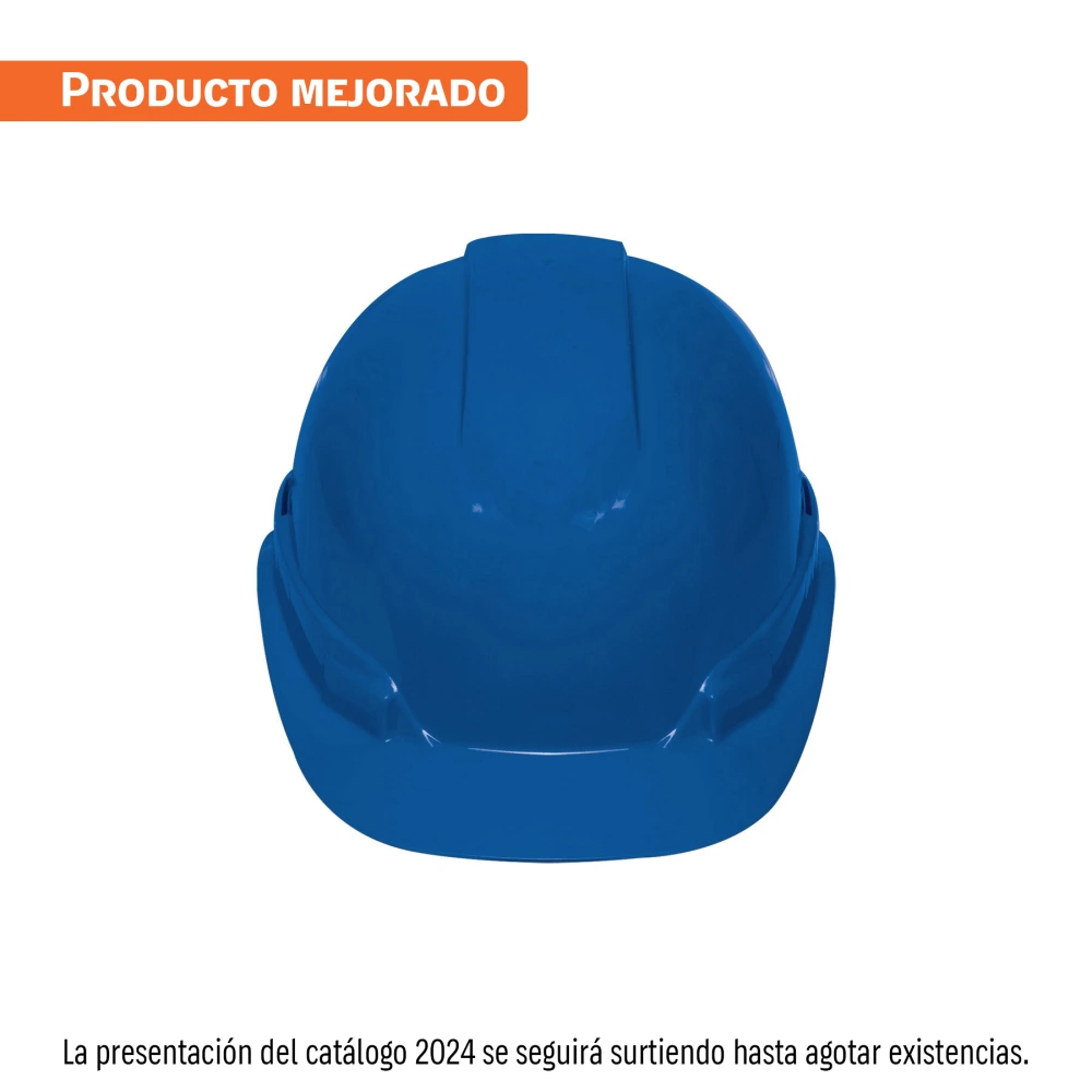 [CAS-ZI] 101259 CASCO DE SEGURIDAD VENTILADO, AJUSTE DE MATRACA, AZUL