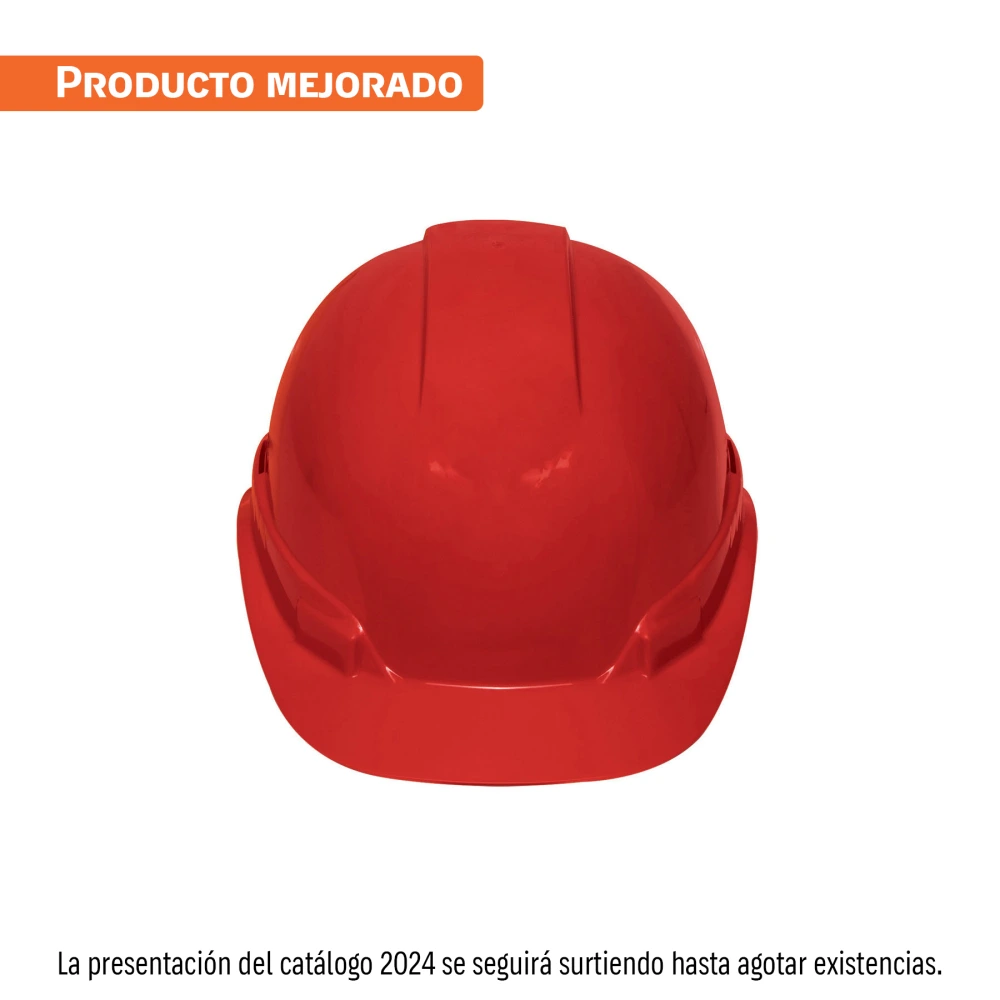[CAS-RI] 101271 CASCO DE SEGURIDAD VENTILADO, AJUSTE DE MATRACA, ROJO