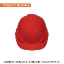 101271 CASCO DE SEGURIDAD VENTILADO, AJUSTE DE MATRACA, ROJO