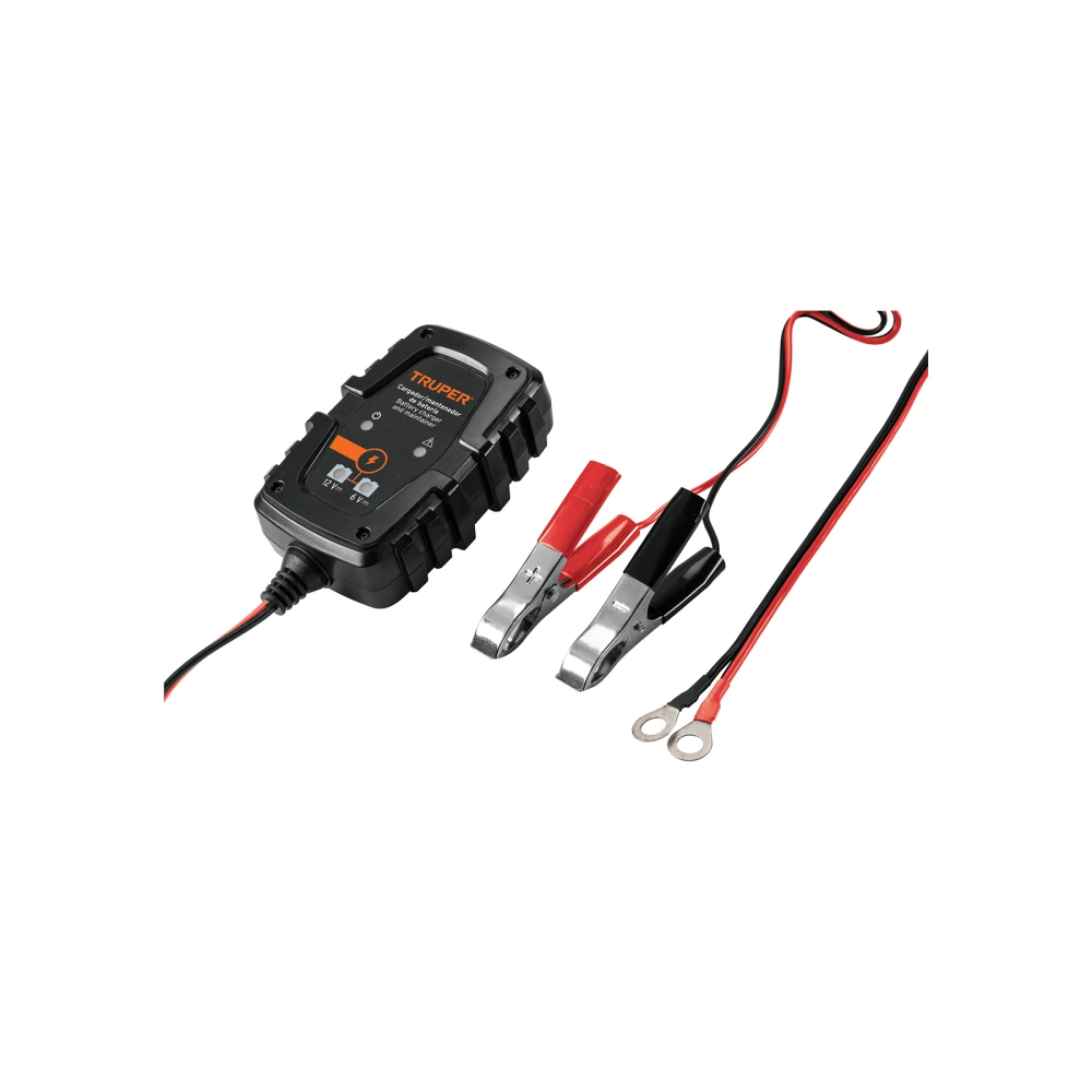 [CARBA-1] 101610 CARGADOR / MANTENEDOR DE 1 A PARA BATERÍAS DE 6/12V, TRUPER