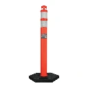 101666 POSTE DELIMITADOR DE 115 CM DE ALTO CON BASE Y REFLEJANTE