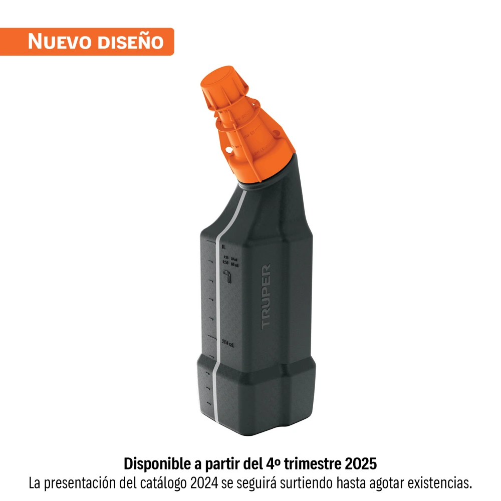 [BOME-1] 101780 BOTE PARA MEZCLA DE GASOLINA Y ACEITE, 1 L, TRUPER