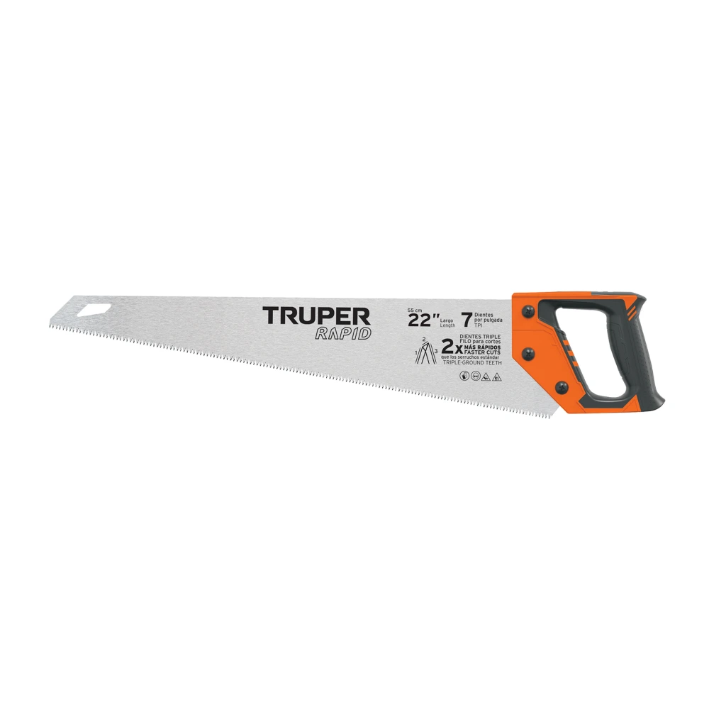 101870 SERRUCHO RAPID 22', 7 DPP, MANGO COMFORT GRIP, TRUPER