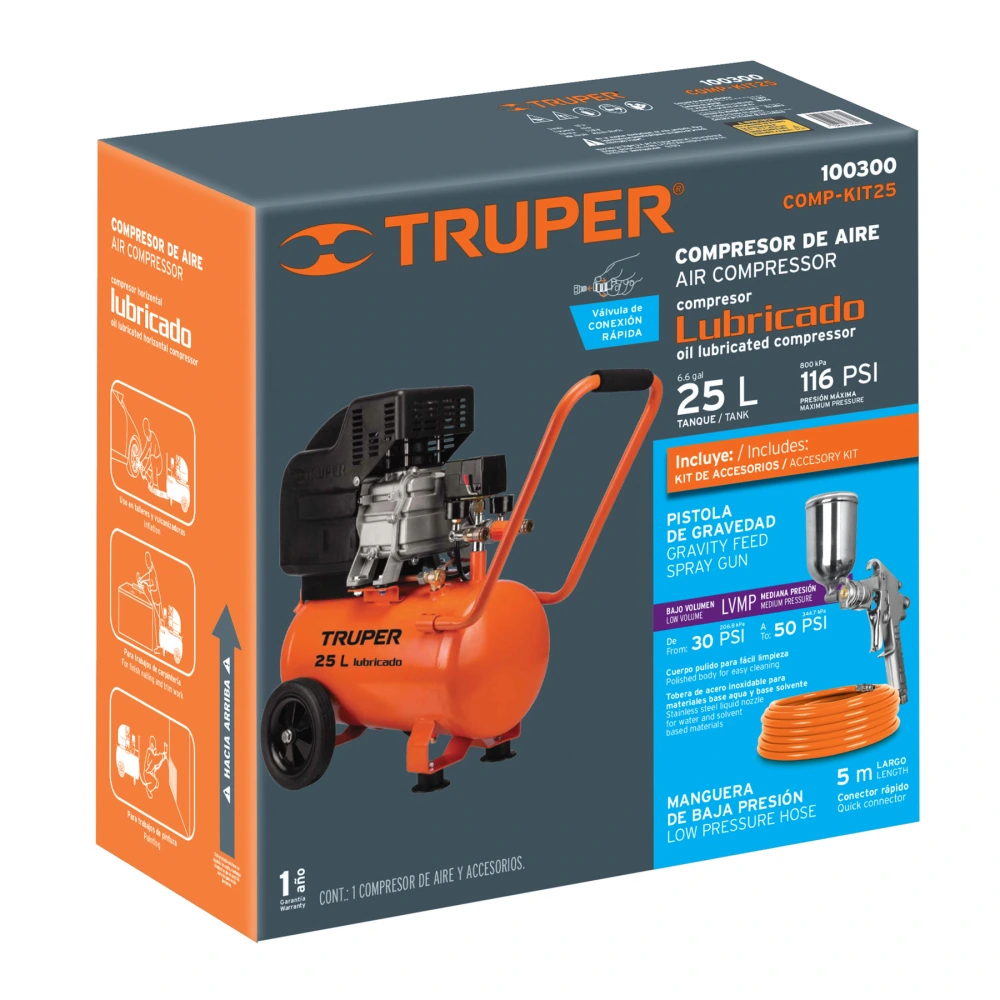 101950 CAJA DE EMPAQUE DE REPUESTO PARA COMP-KIT25, TRUPER