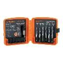 102335 JUEGO DE 6 BROCAS HSS CON MACHUELO PARA METAL, TRUPER