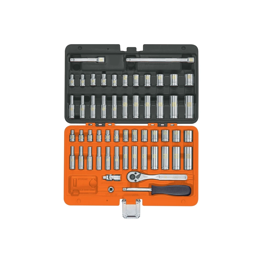 102388 JUEGO DE 54 HERRAMIENTAS CUADRO 1/4' STD Y MM PARA MECÁNICO