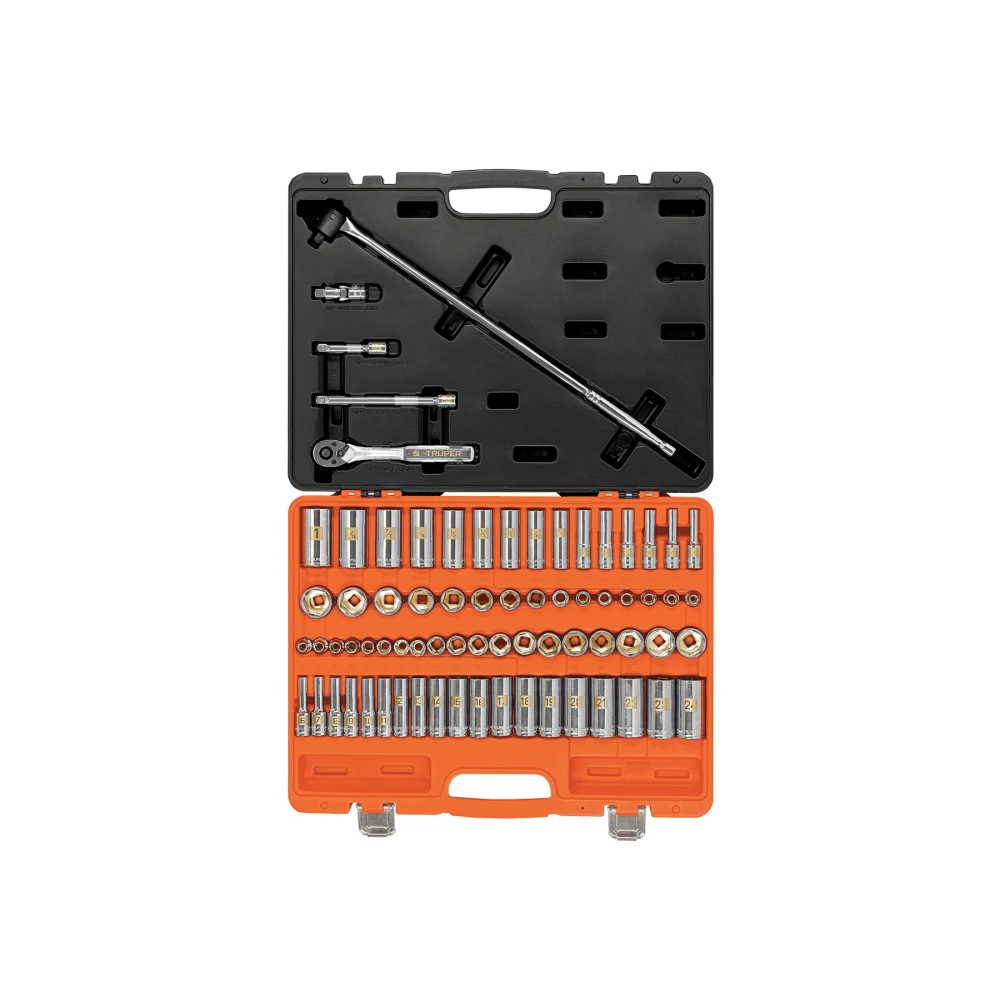 [JD-3/8X73MP] 102389 JUEGO DE 73 HERRAMIENTAS CUADRO 3/8' STD Y MM PARA MECÁNICO