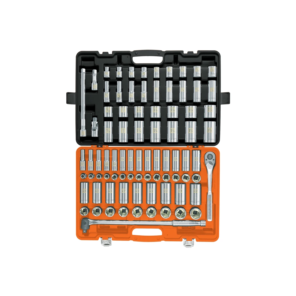 102390 JUEGO DE 83 HERRAMIENTAS CUADRO 1/2' STD Y MM PARA MECÁNICO