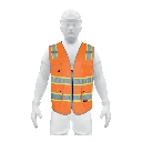 102442 CHALECO DE SEGURIDAD DE ALTA VISIBILIDAD, NARANJA, EG,EXPERT