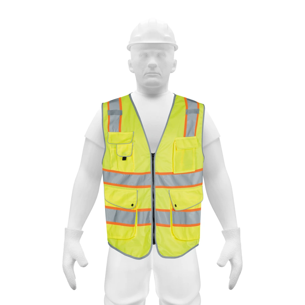 102443 CHALECO DE SEGURIDAD DE ALTA VISIBILIDAD, AMARILLO,M, EXPERT