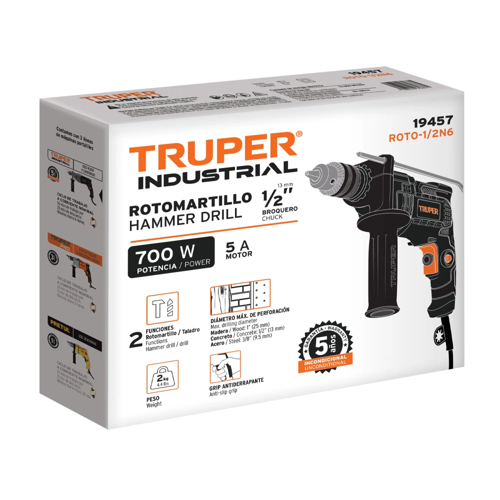 102500 CAJA DE EMPAQUE DE REPUESTO PARA ROTO-1/2N6, TRUPER