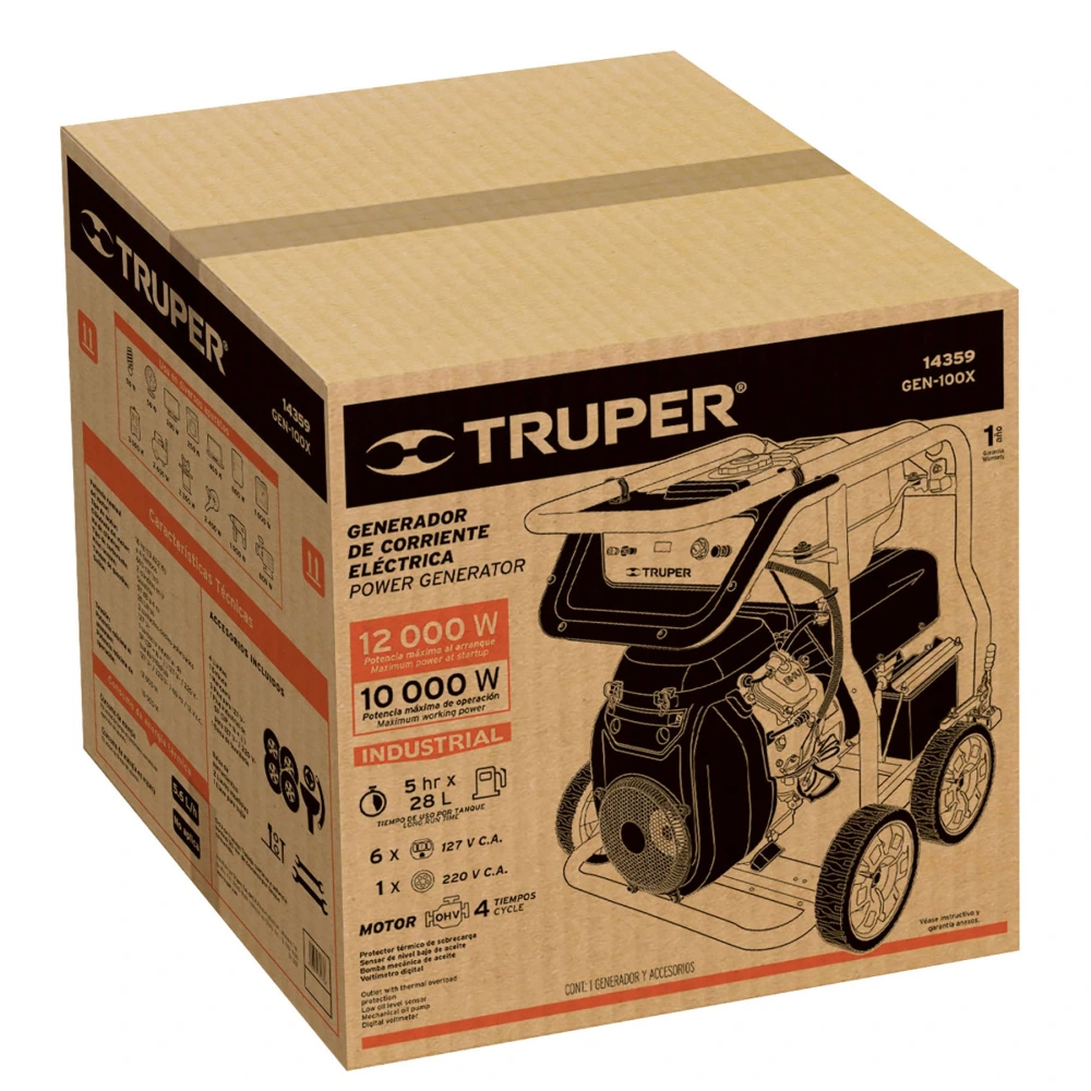 [CJ-GEN-100X] 102588 CAJA DE EMPAQUE DE REPUESTO PARA GEN-100X, TRUPER