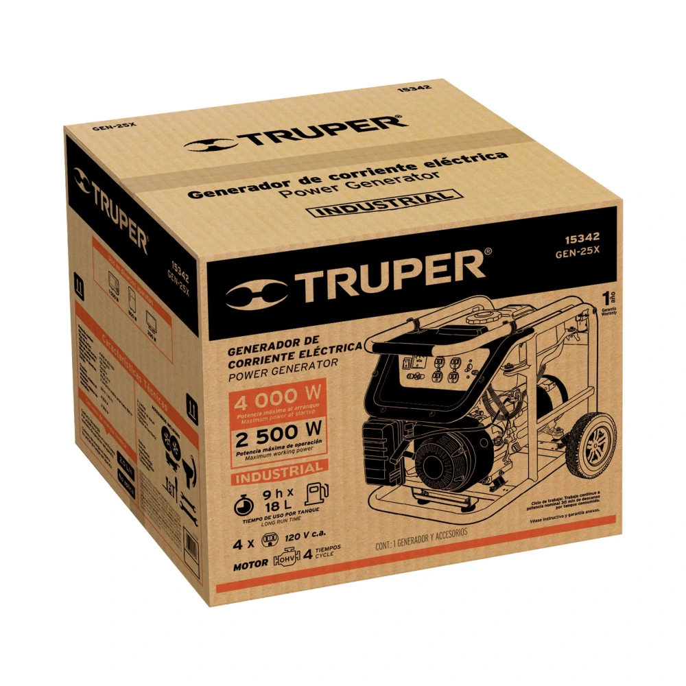 102592 CAJA DE EMPAQUE DE REPUESTO PARA GEN-25X, TRUPER