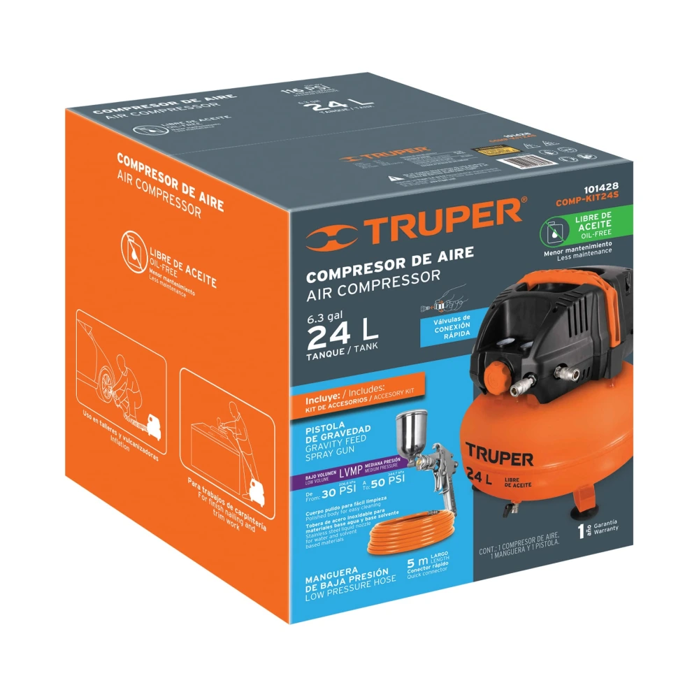 [CJ-COMP-KIT24S] 102610 CAJA DE EMPAQUE DE REPUESTO PARA COMP-KIT24S, TRUPER