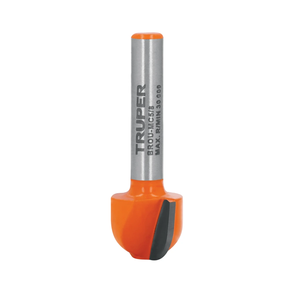 [BROU-MC5/8] 102722 BROCA PARA ROUTER, MEDIA CAÑA, 5/8', TRUPER