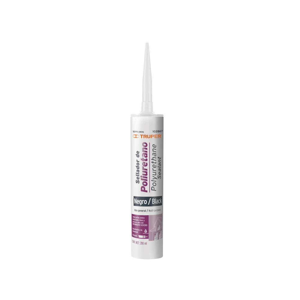 [SEPO-280N] 102867 SELLADOR DE POLIURETANO DE 280 ML, NEGRO, TRUPER