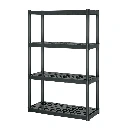102887 ESTANTE PLÁSTICO 4 REPISAS CAPACIDAD 70KG, 91X43X142, TRUPER