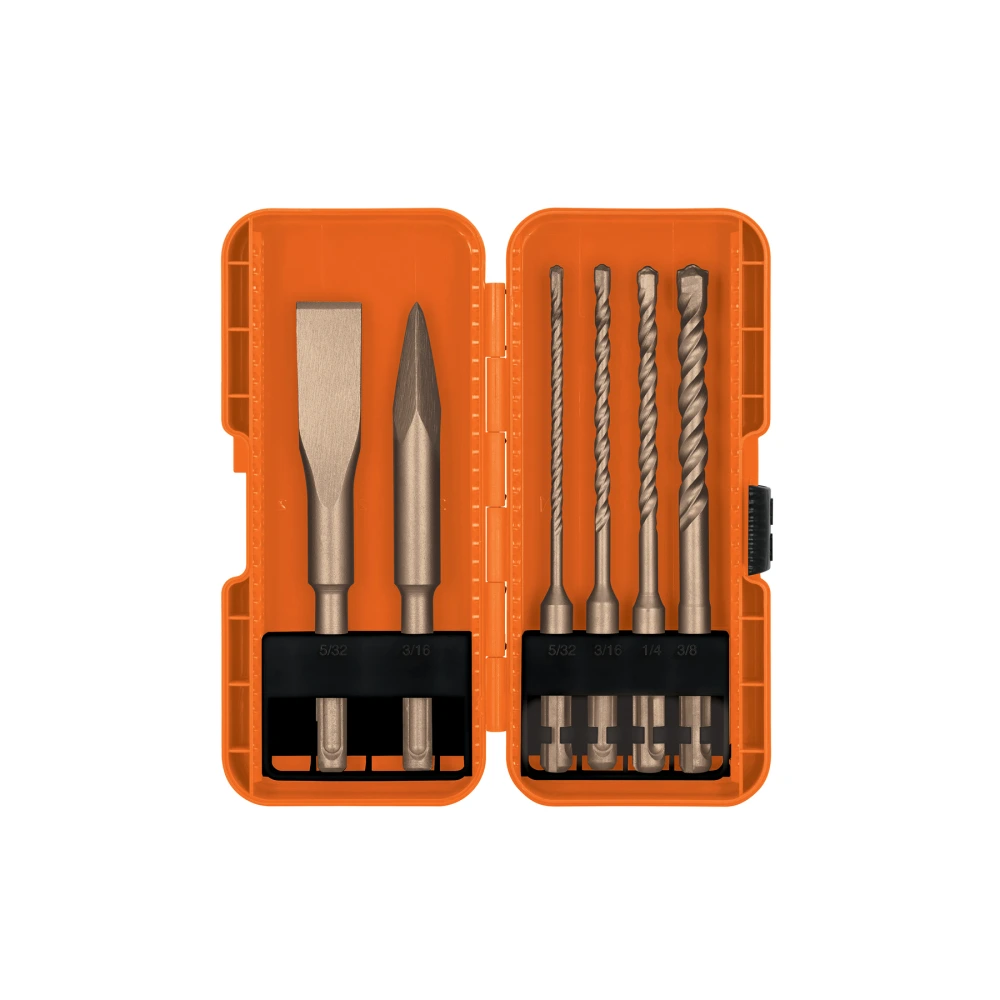 [JSDS-6] 103033 JUEGO DE 6 BROCAS Y  CINCELES SDS PLUS EN ESTUCHE, TRUPER