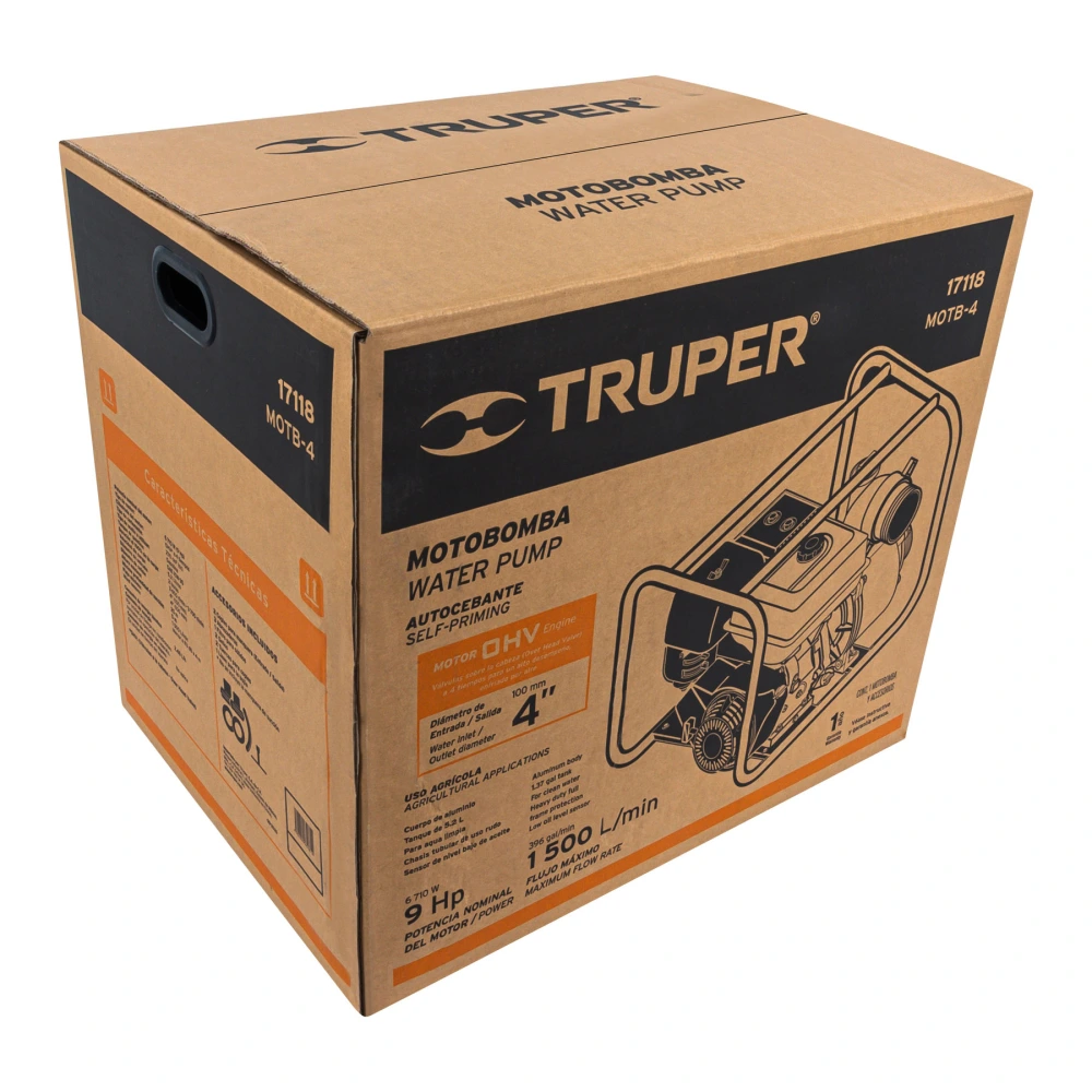 [CJ-MOTB-4] 103053 CAJA DE EMPAQUE DE REPUESTO PARA MOTB-4, TRUPER