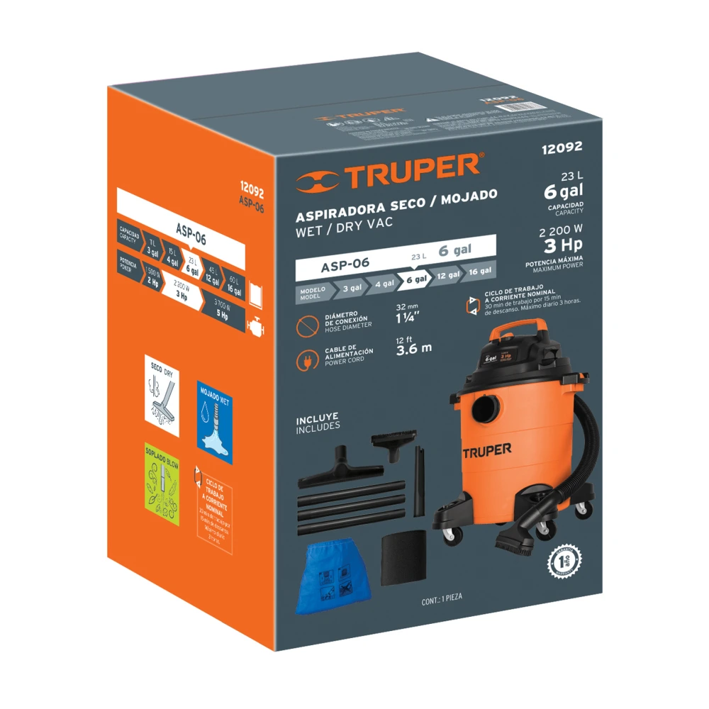 103126 CAJA DE EMPAQUE DE REPUESTO PARA ASP-06, TRUPER