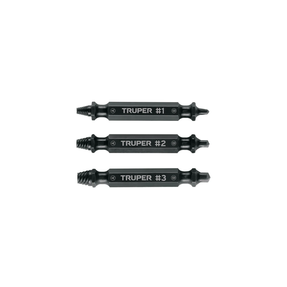 [PUNE-3] 103311 BLÍSTER CON 3 PUNTAS EXTRACTORAS DE TORNILLOS, TRUPER