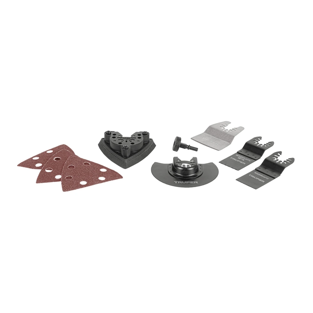 [MULH-KIT-8] 103440 KIT CON 8 ACCESORIOS PARA MULTIHERRAMIENTA OSCILANTE, TRUPER