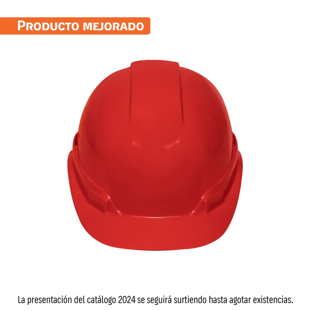 10373 CASCO DE SEGURIDAD, AJUSTE DE MATRACA, ROJO, TRUPER