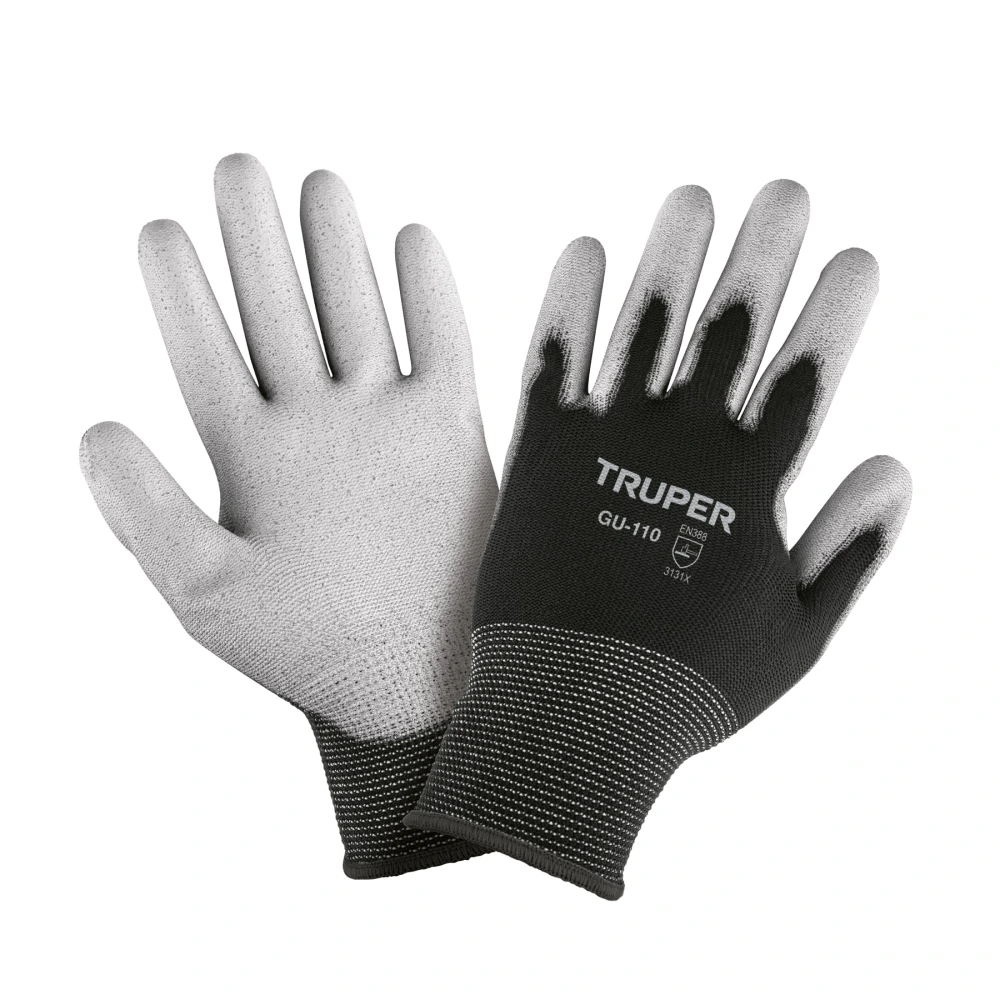 [GU-110] 103835 GUANTES DE NYLON RECUBIERTOS DE POLIURETANO, XCH, TRUPER
