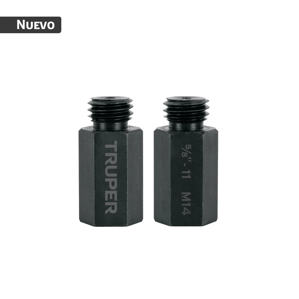 103960 JUEGO 2 ADAPTADORES PARA BORLAS DOBLE CARA, M14, TRUPER