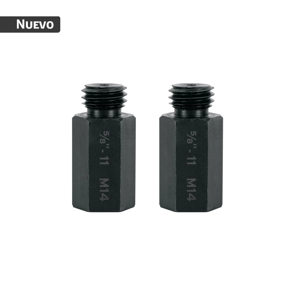 103961 JUEGO 2 ADAPTADORES PARA BORLAS DOBLE CARA, 5/8'-11, TRUPER
