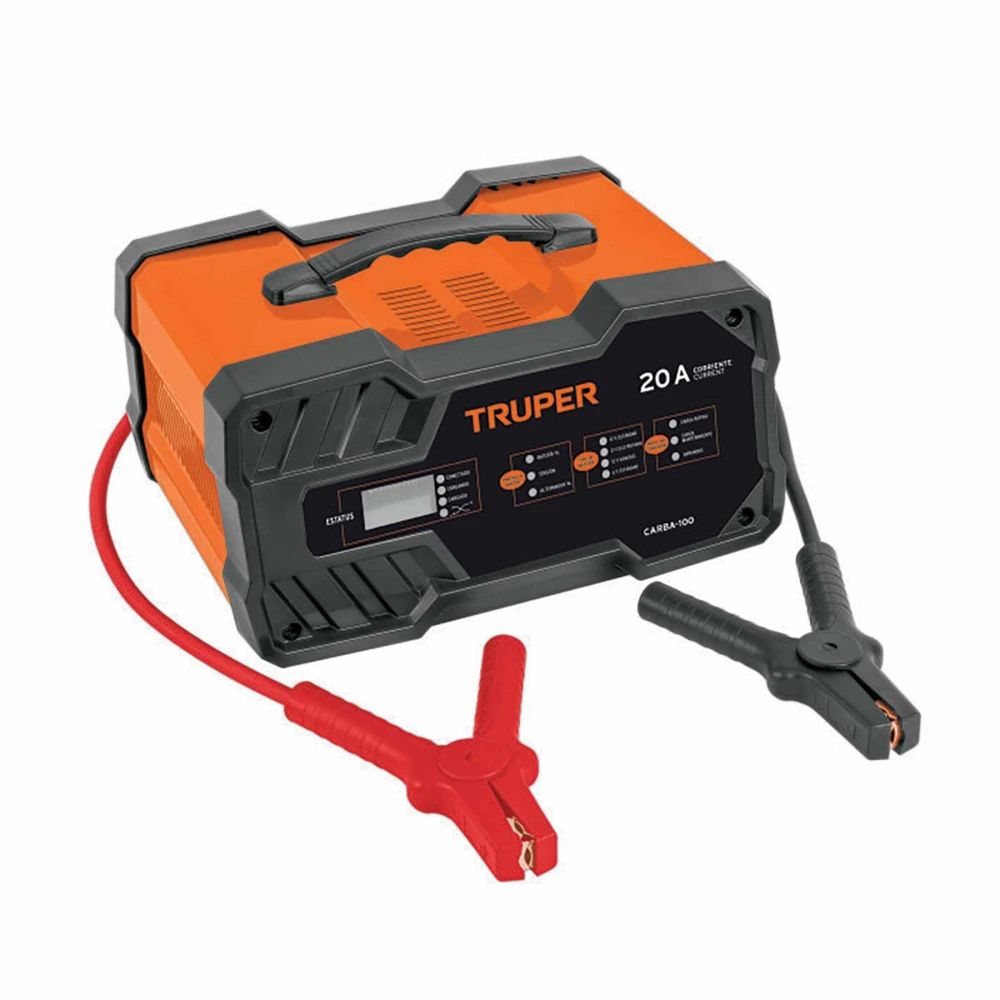 104011 CARGADOR DE BATERÍAS 20 A, ARRANCADOR DE 100A, 12V/24V