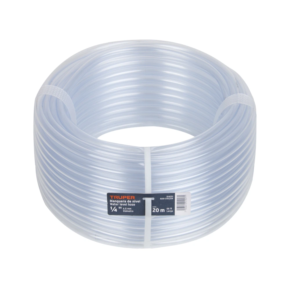 [MAN-1/4X20N] 104051 MANGUERA DE NIVEL, 1/4', ROLLO DE 20M, TRUPER