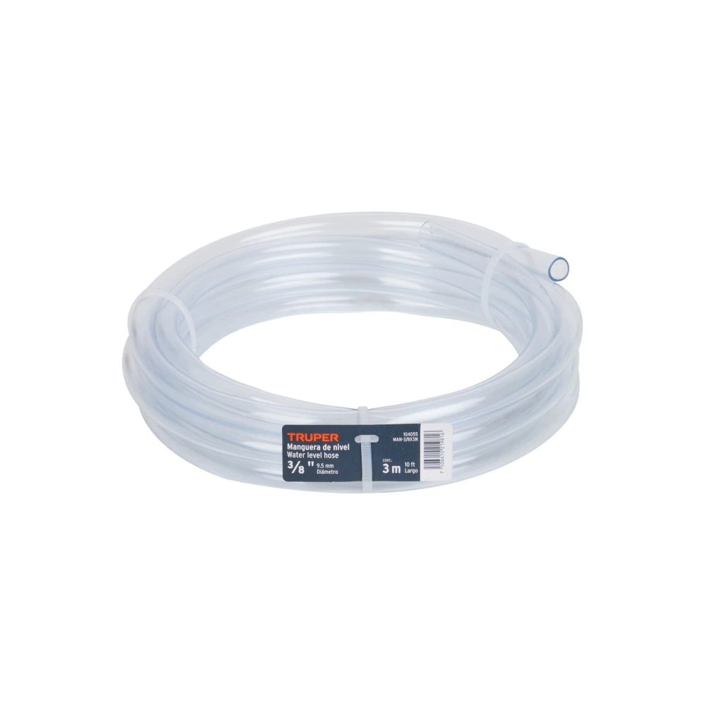 [MAN-3/8X3N] 104055 MANGUERA DE NIVEL, 3/8', ROLLO DE 3M, TRUPER