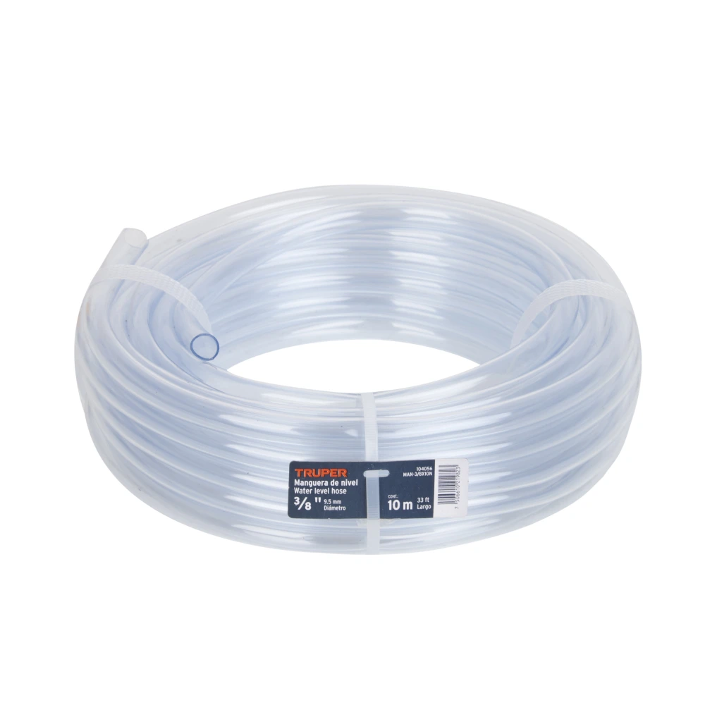 [MAN-3/8X10N] 104056 MANGUERA DE NIVEL, 3/8', ROLLO DE 10M, TRUPER
