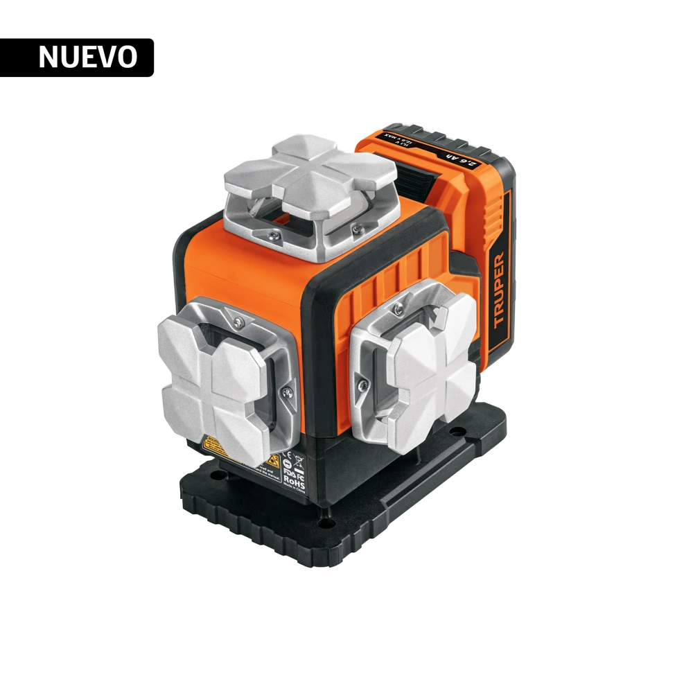 [NL-16] 104111 NIVEL LÁSER VERDE, ALCANCE 30M,16 LÍNEAS, RECARGABLE, TRUPER